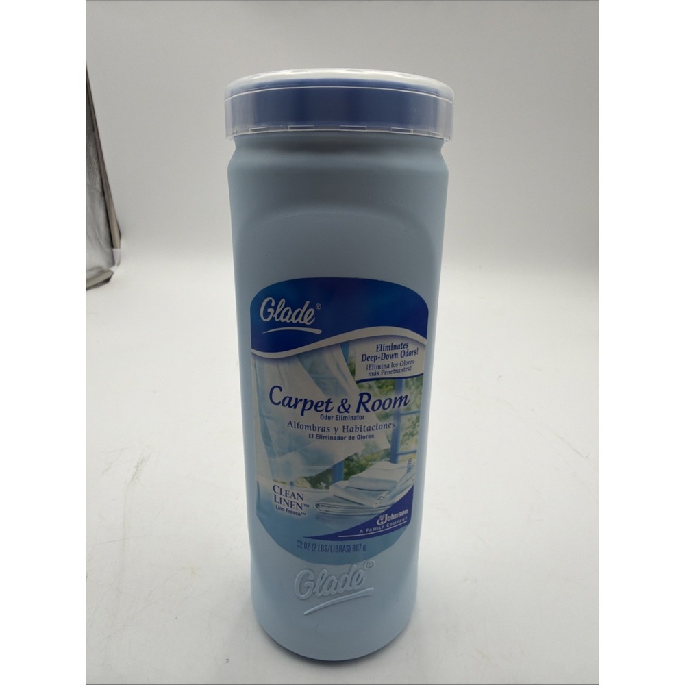 NOS Glade Carpet And Room Refresher Clean Linen Scent 32 oz Discontinued